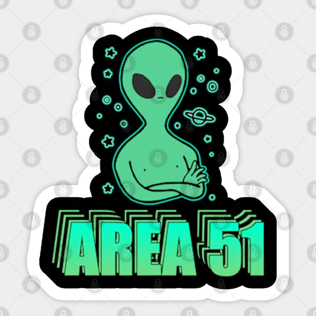 Storm Area 51 Memes Sticker by Barnyardy